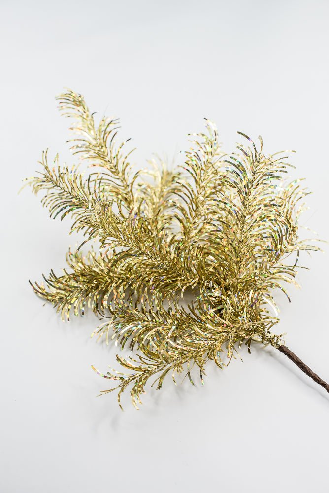 Gold Tinsel Spray - Greenery Market84576 - GOLD