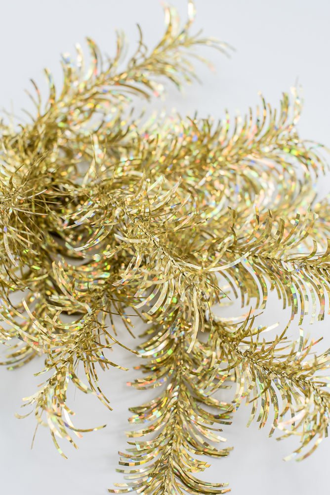 Gold Tinsel Spray - Greenery Market84576 - GOLD