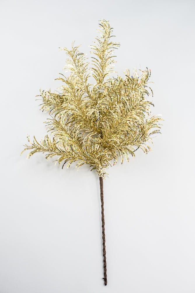 Gold Tinsel Spray - Greenery Market84576 - GOLD