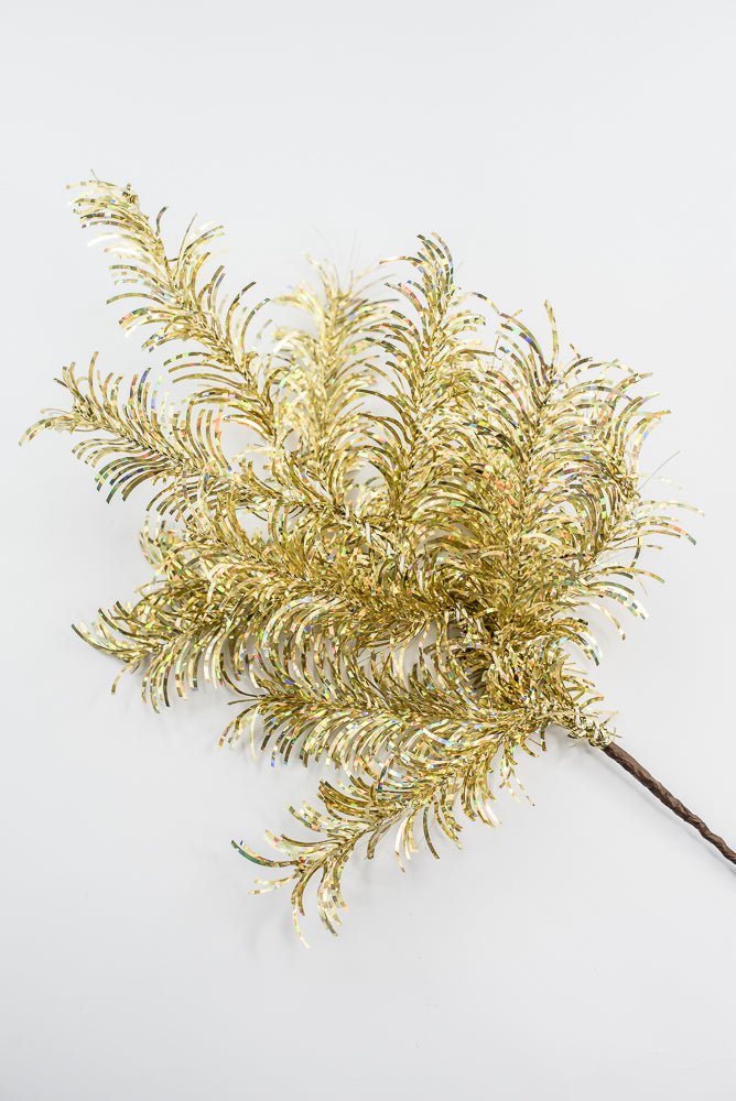 Gold Tinsel Spray - Greenery Market84576 - GOLD