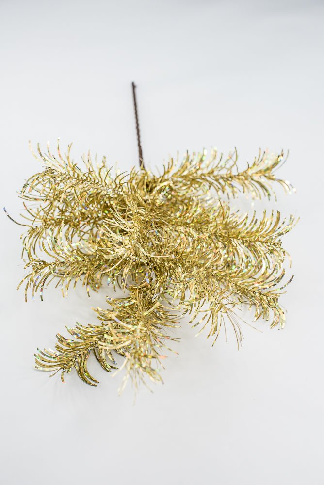 Gold Tinsel Spray - Greenery Market84576 - GOLD