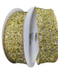 Gold tinsel wired ribbon, 1.5" - Greenery MarketRibbons & Trim72309-09-15