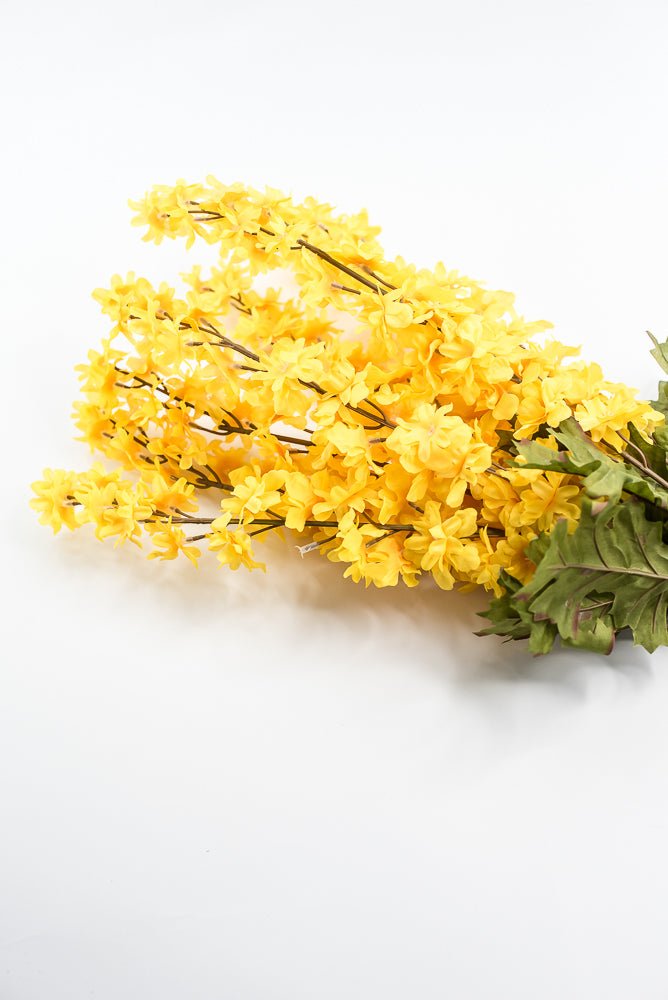 Golden Yellow delphiniums artificial flower bush - Greenery MarketArtificial Flora85332 - GOLD