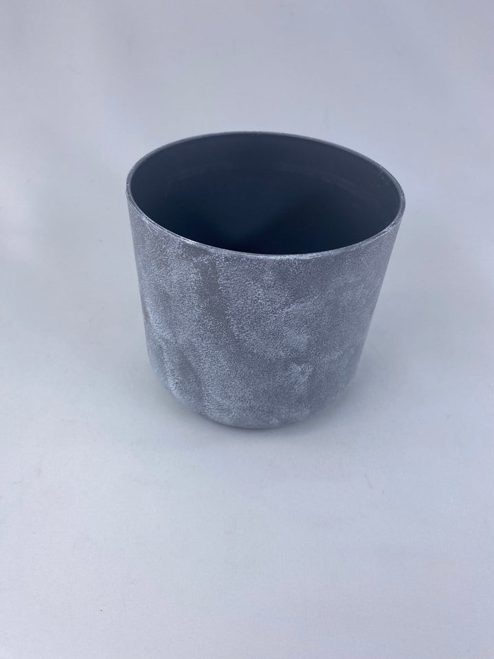Gray Faux Stone Cylinder Pot - 5" - Greenery MarketP9544GW