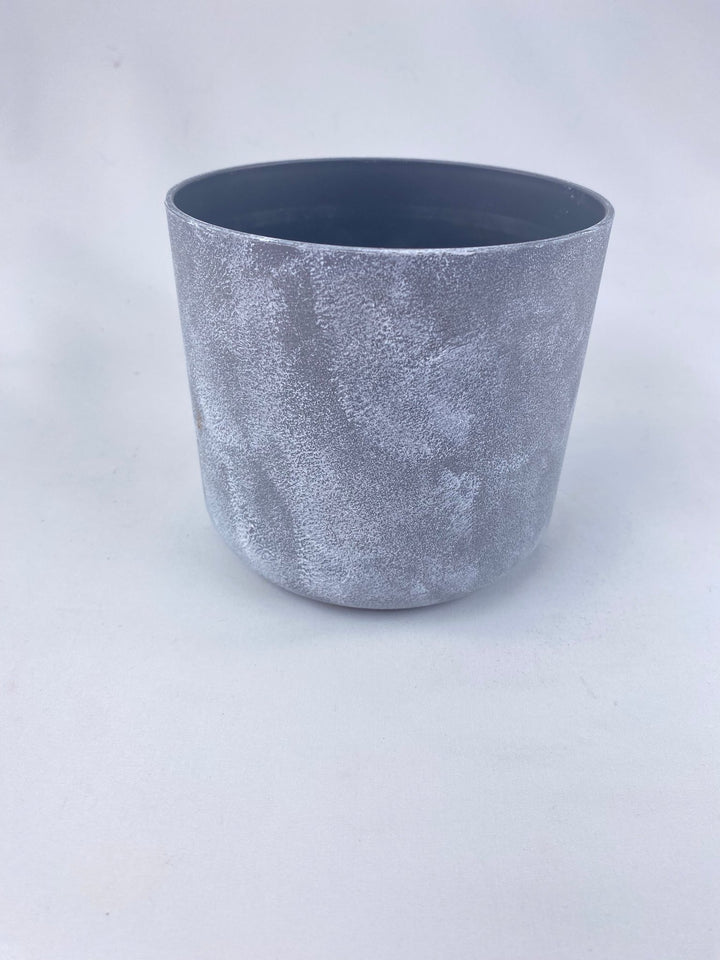 Gray Faux Stone Cylinder Pot - 5" - Greenery MarketP9544GW