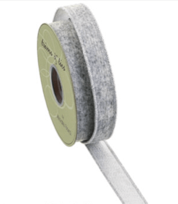 Gray & Silver Ribbon - 1" - Greenery MarketRW0058-GY/SI