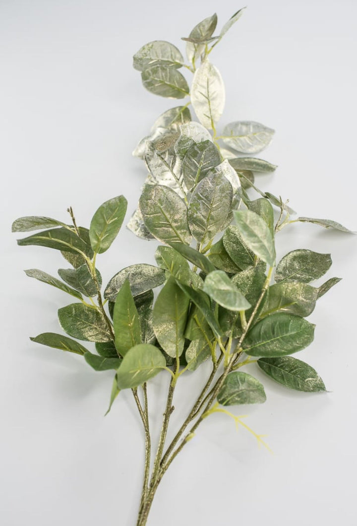 Green and gold washed laurel leaf spray - Greenery MarketWinter and ChristmasXg875 - GGO