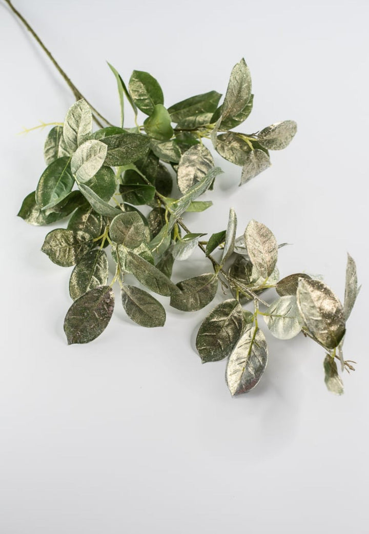 Green and gold washed laurel leaf spray - Greenery MarketWinter and ChristmasXg875 - GGO