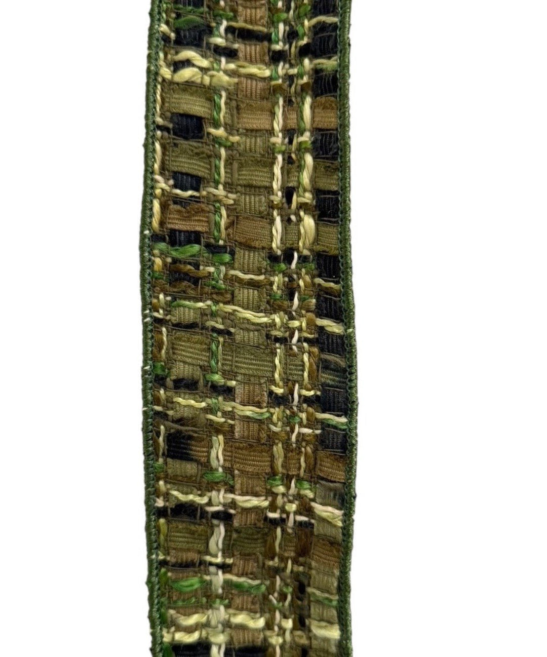 Green & Brown Wired Tweed Ribbon - 2.5" - Greenery MarketWired Ribbon215278