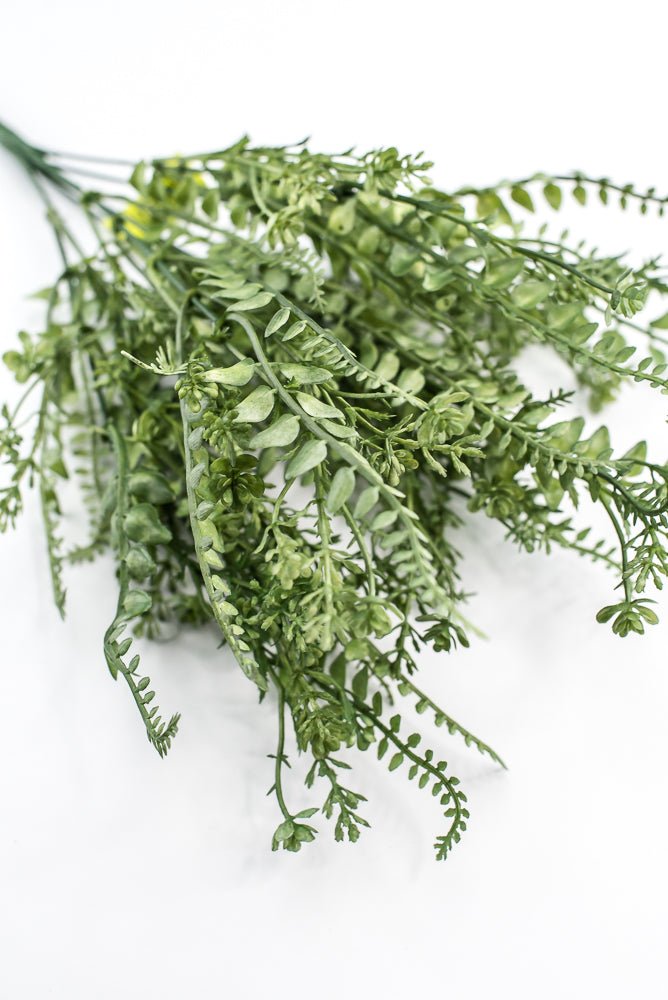Green Button Leaves Mix Bush - Greenery Market13624GN