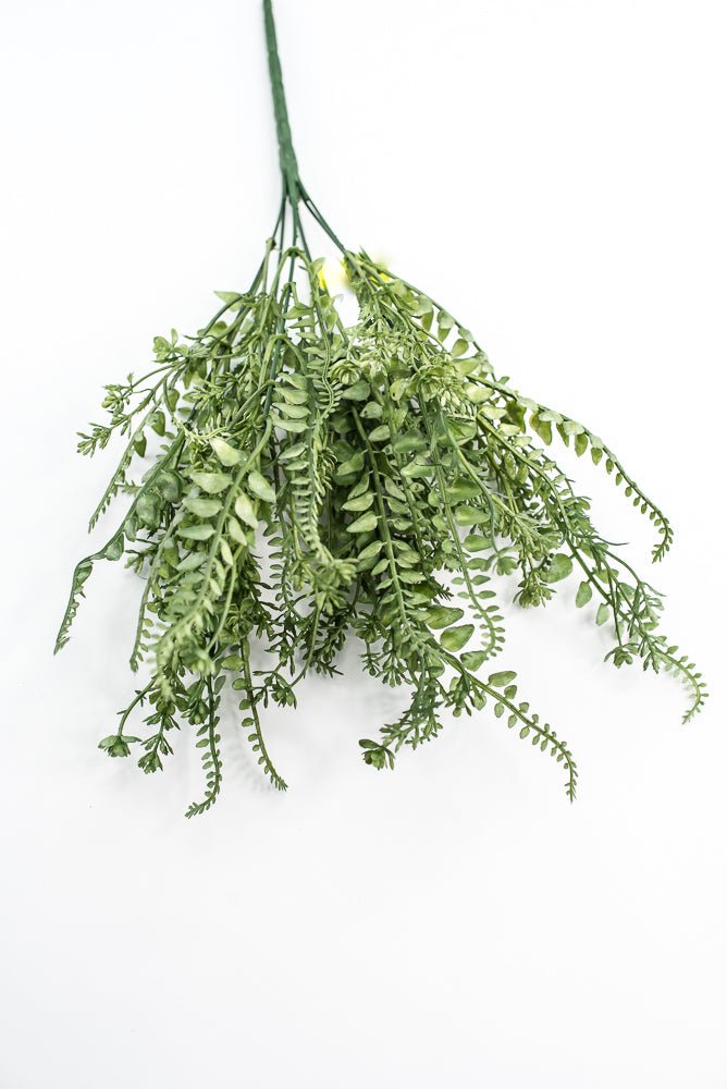 Green Button Leaves Mix Bush - Greenery Market13624GN