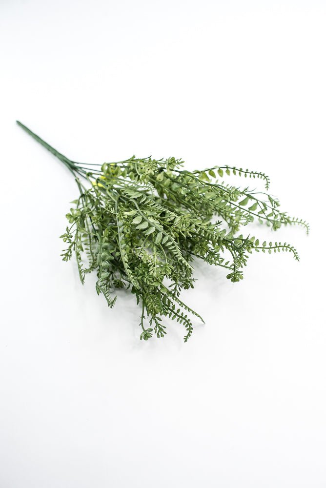 Green Button Leaves Mix Bush - Greenery Market13624GN