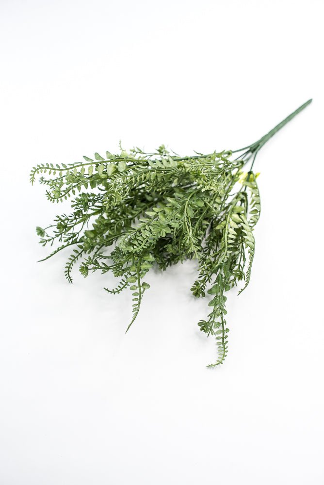 Green Button Leaves Mix Bush - Greenery Market13624GN