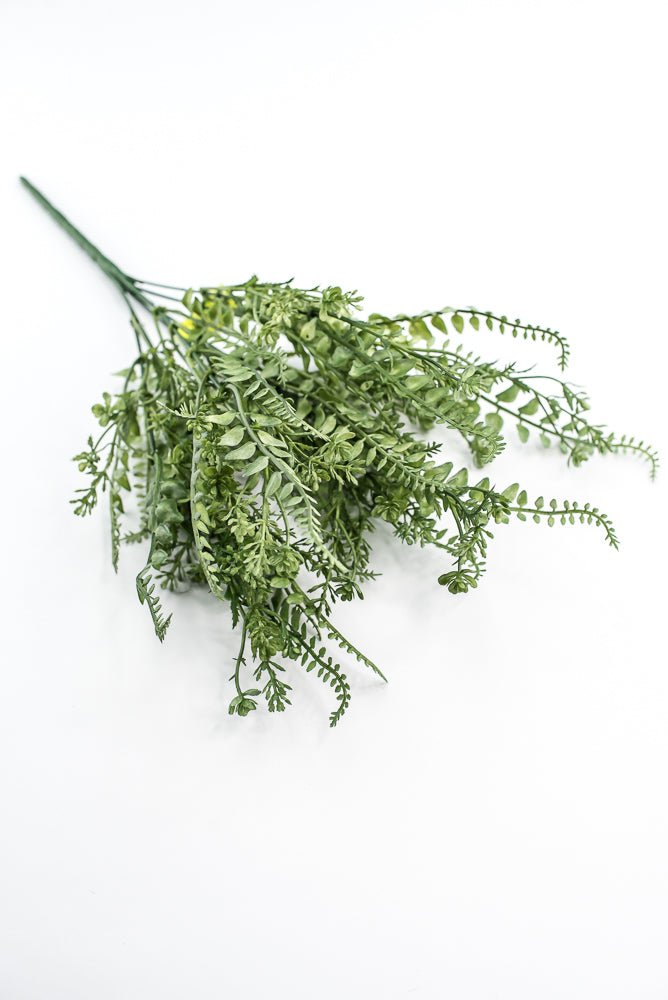 Green Button Leaves Mix Bush - Greenery Market13624GN