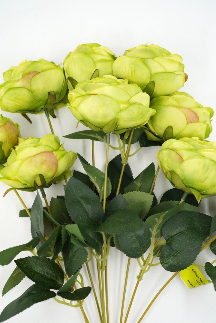 Green Cabbage Rose Bush - 17.5" - Greenery MarketArtificial Flowers35133SAGE
