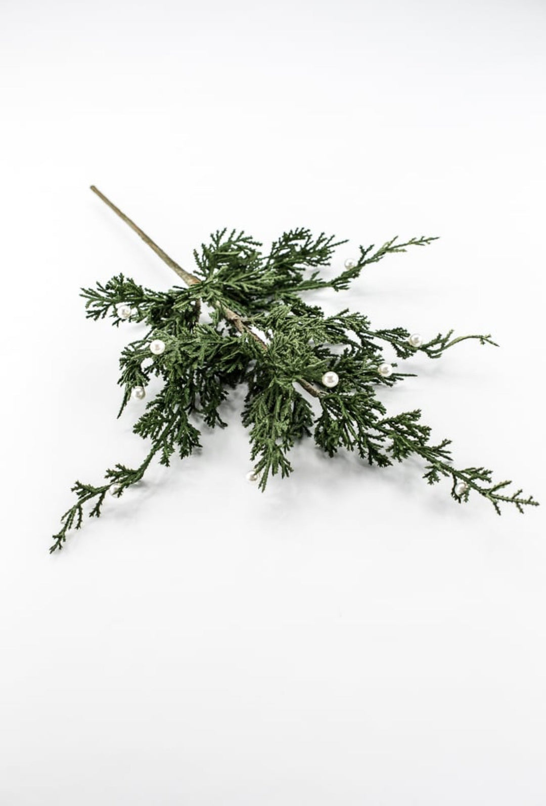 Green Cedar With Pearls Spray - 22" - Greenery MarketXDS083-GR/P