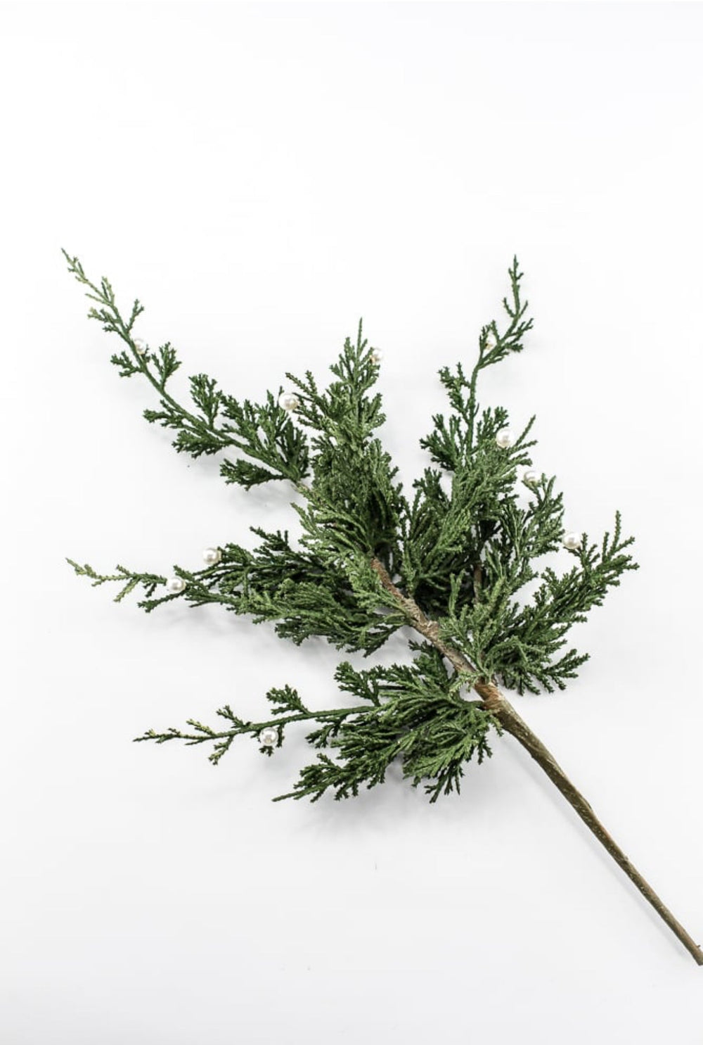 Green Cedar With Pearls Spray - 22" - Greenery MarketXDS083-GR/P