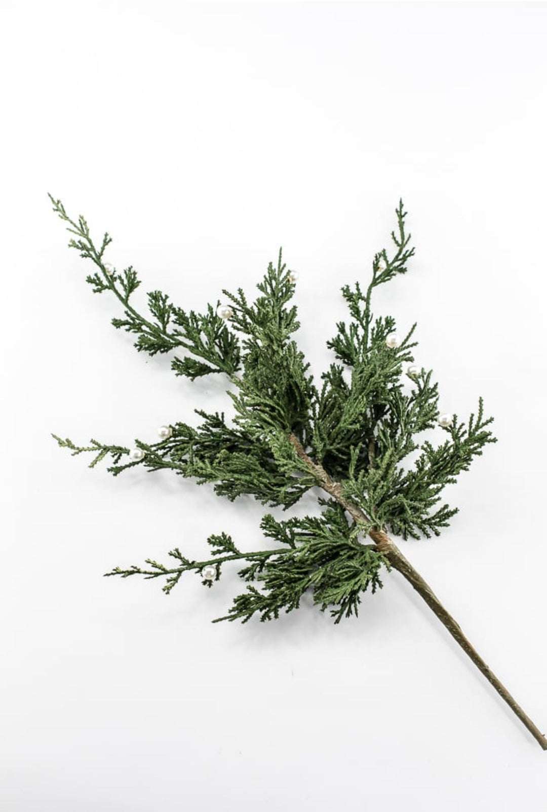 Green Cedar With Pearls Spray - 22" - Greenery MarketXDS083-GR/P