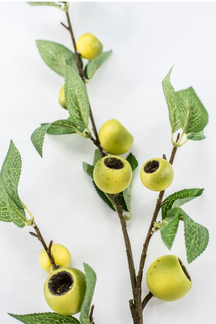Green Crab Apple Berries Spray - 32" - Greenery Market64022GN