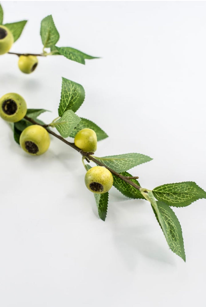 Green Crab Apple Berries Spray - 32" - Greenery Market64022GN