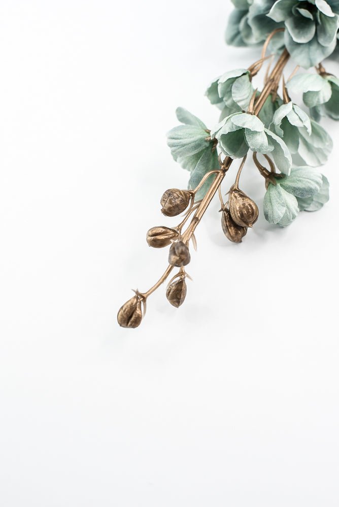 Green Delphiniums Artificial Flower Stem - Greenery MarketArtificial Flora85318 - TQ