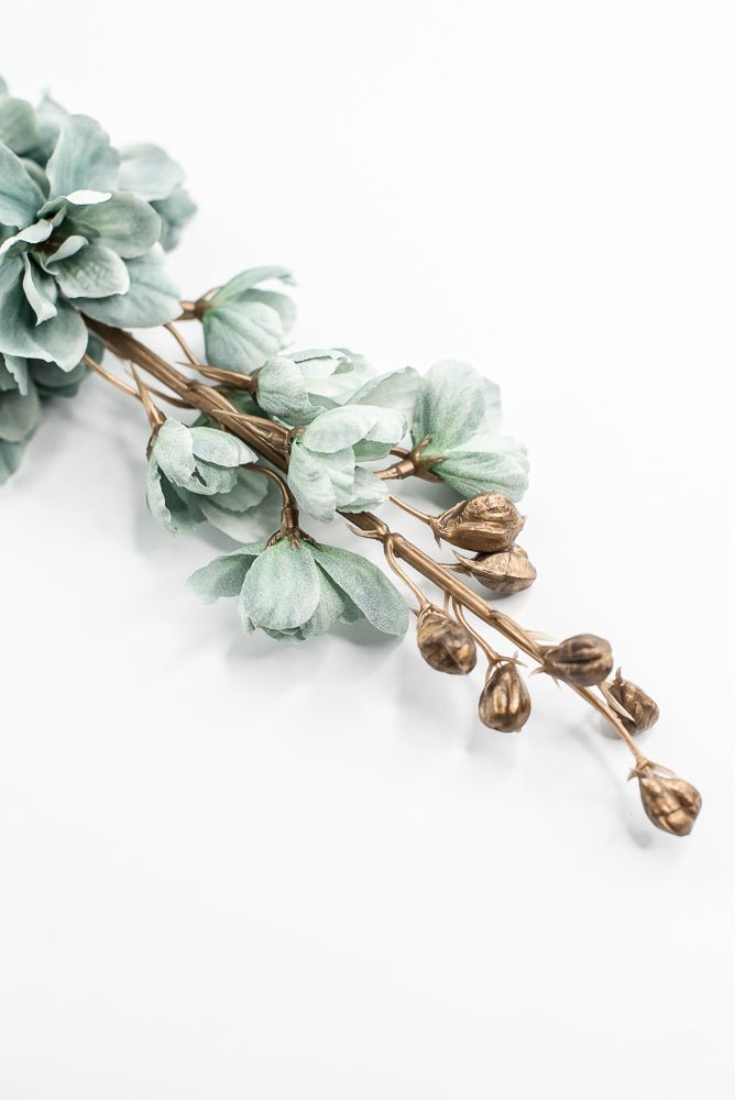 Green Delphiniums Artificial Flower Stem - Greenery MarketArtificial Flora85318 - TQ