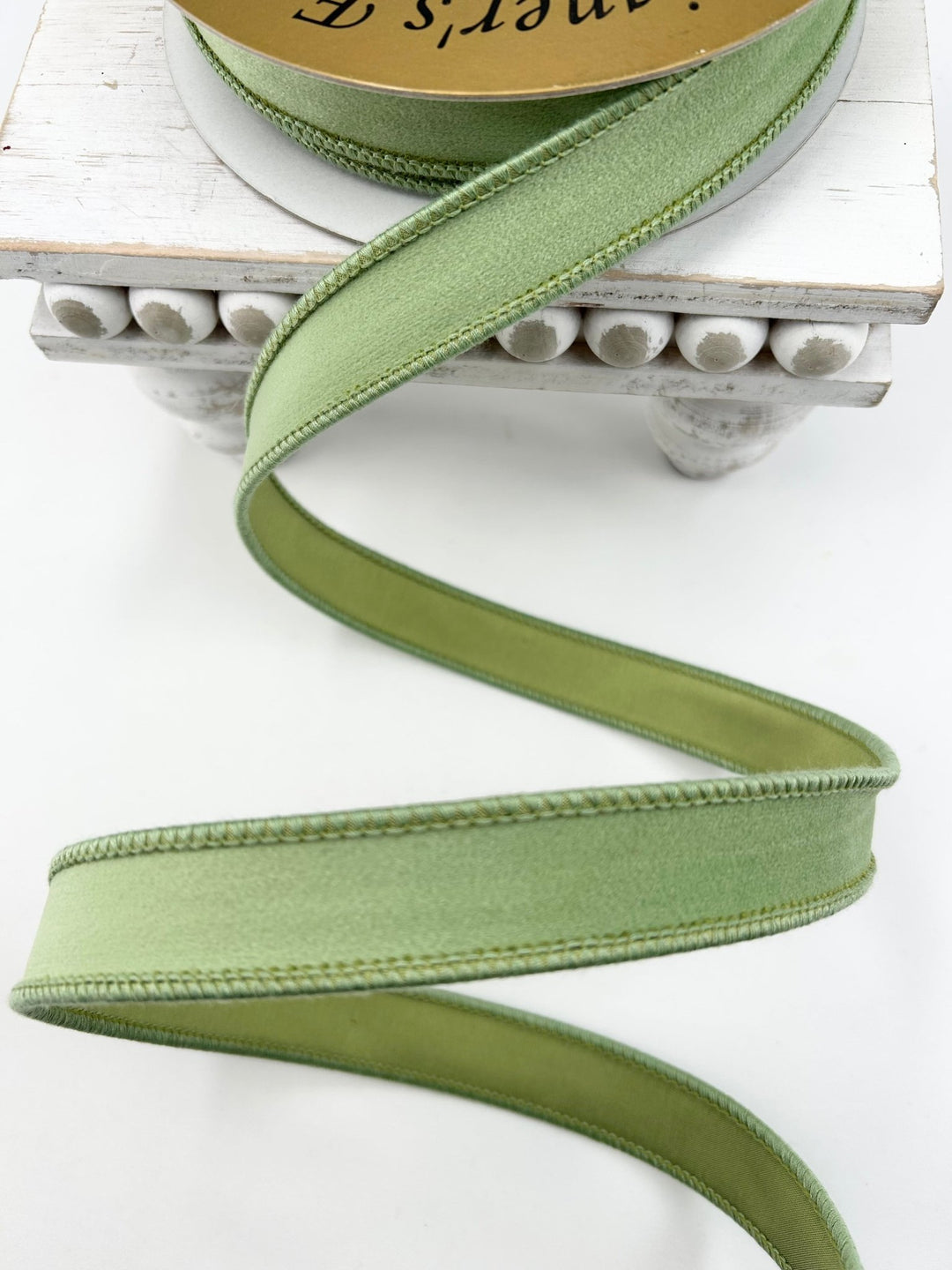 Green Divine Taffeta Ribbon 1” - Greenery Market249783