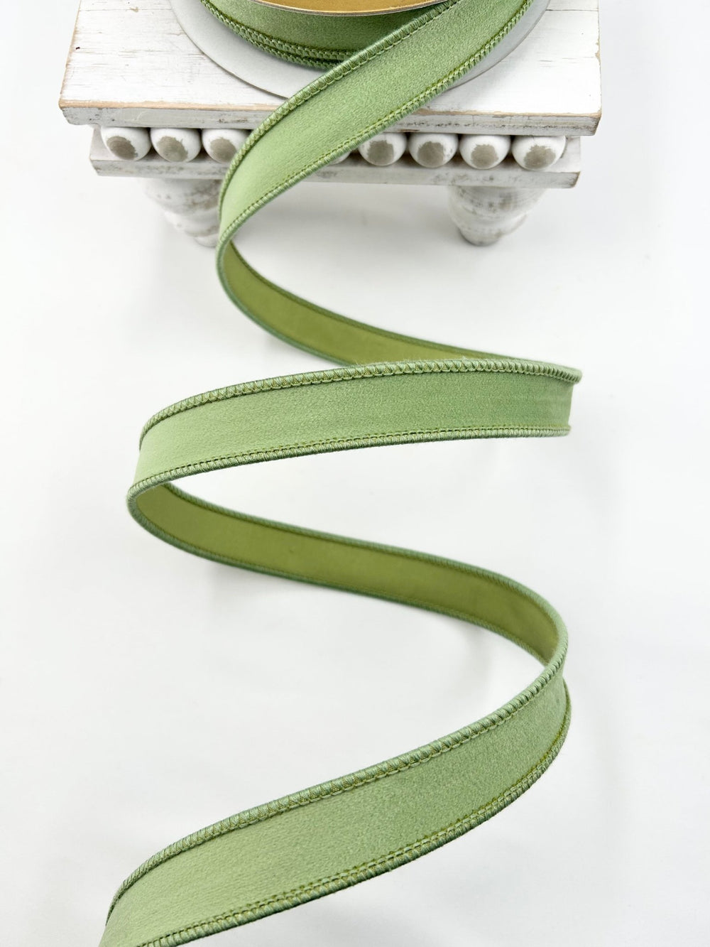 Green Divine Taffeta Ribbon 1” - Greenery Market249783