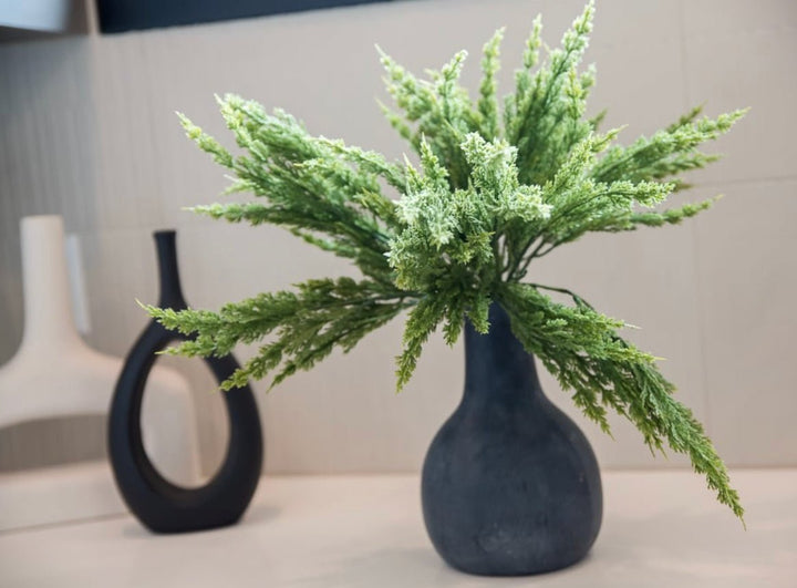 Green flocked cedar bush 18” - Greenery MarketArtificial Flora26462