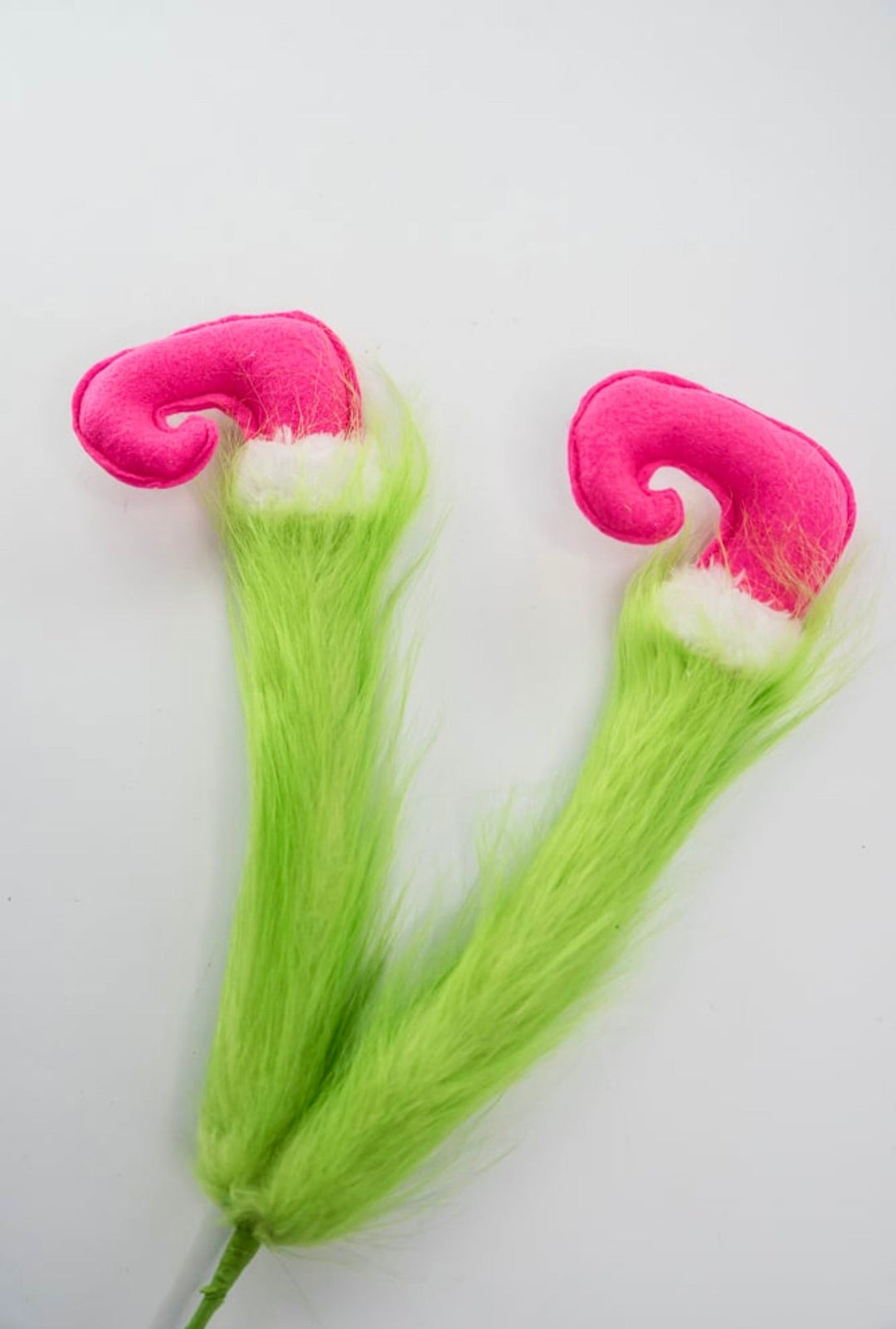 Green fluffy legs with pink shoes spray - Greenery MarketPicksGM2120PKGN