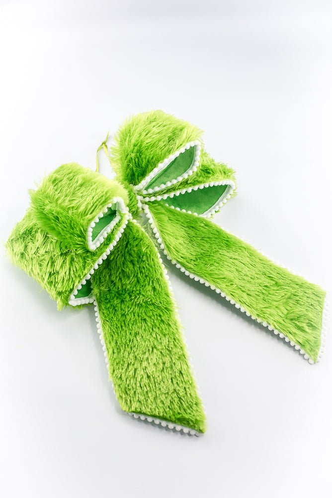 Green Furry Bow - 12" - Greenery MarketHoliday Decorations86656GN
