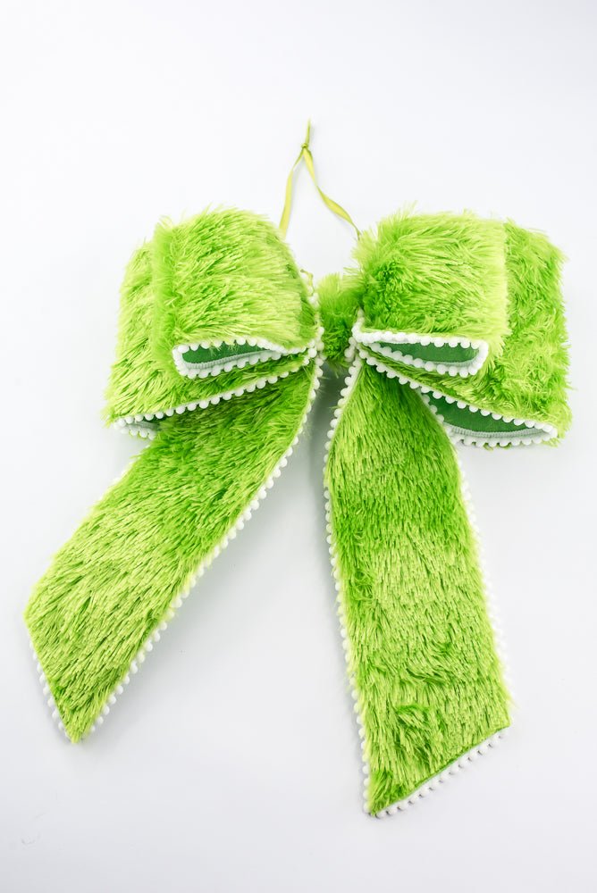 Green Furry Bow - 12" - Greenery MarketHoliday Decorations86656GN