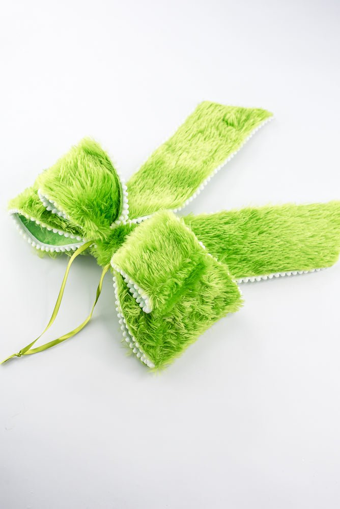 Green Furry Bow - 12" - Greenery MarketHoliday Decorations86656GN