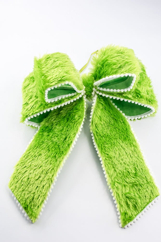 Green Furry Bow - 12" - Greenery MarketHoliday Decorations86656GN