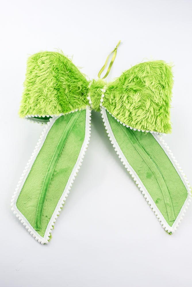 Green Furry Bow - 12" - Greenery MarketHoliday Decorations86656GN