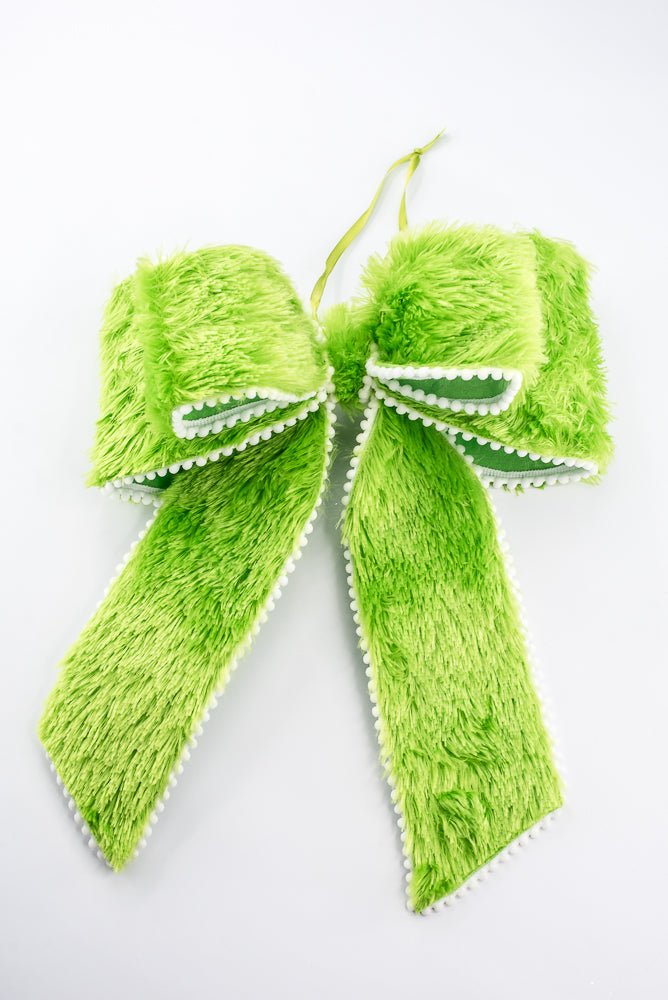 Green Furry Bow - 12" - Greenery MarketHoliday Decorations86656GN