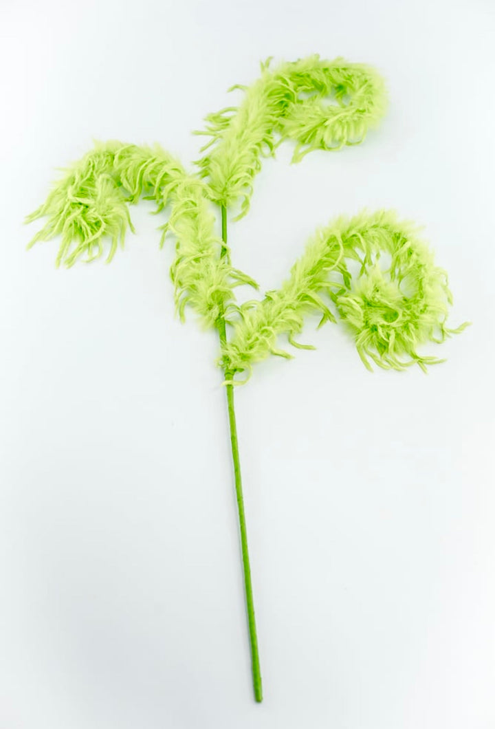 Green Furry Spiral Curly Spray - Greenery Market86427GN