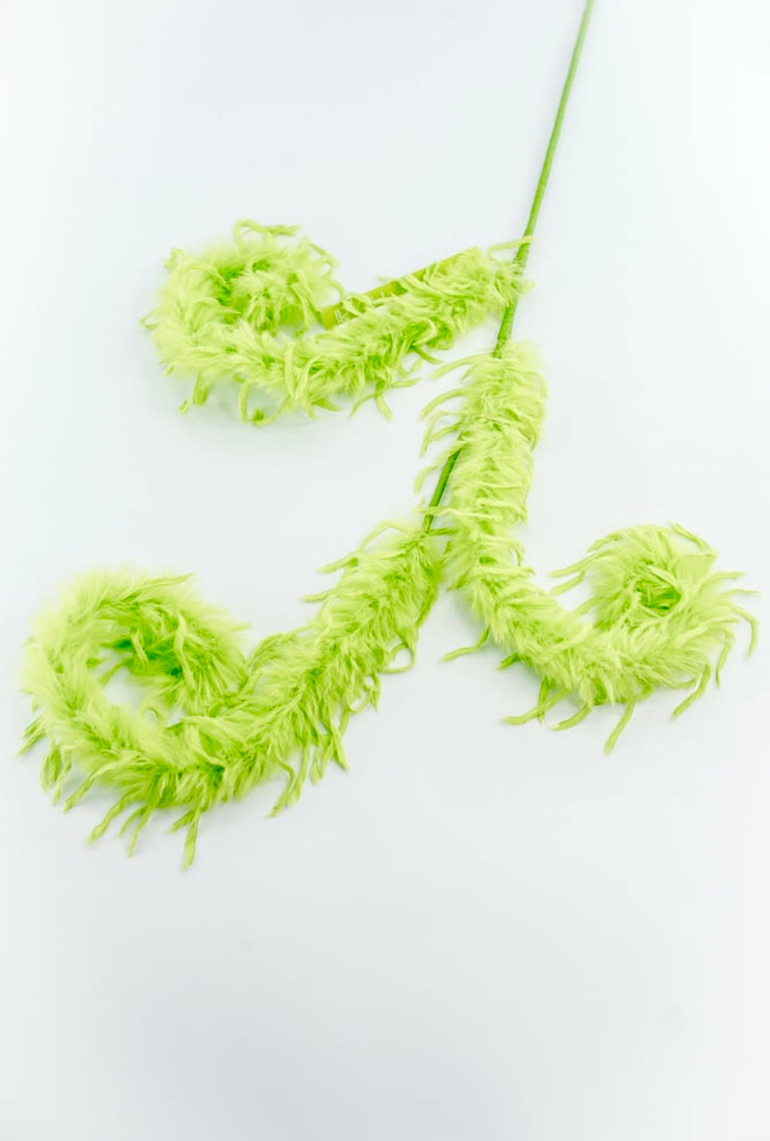 Green Furry Spiral Curly Spray - Greenery Market86427GN