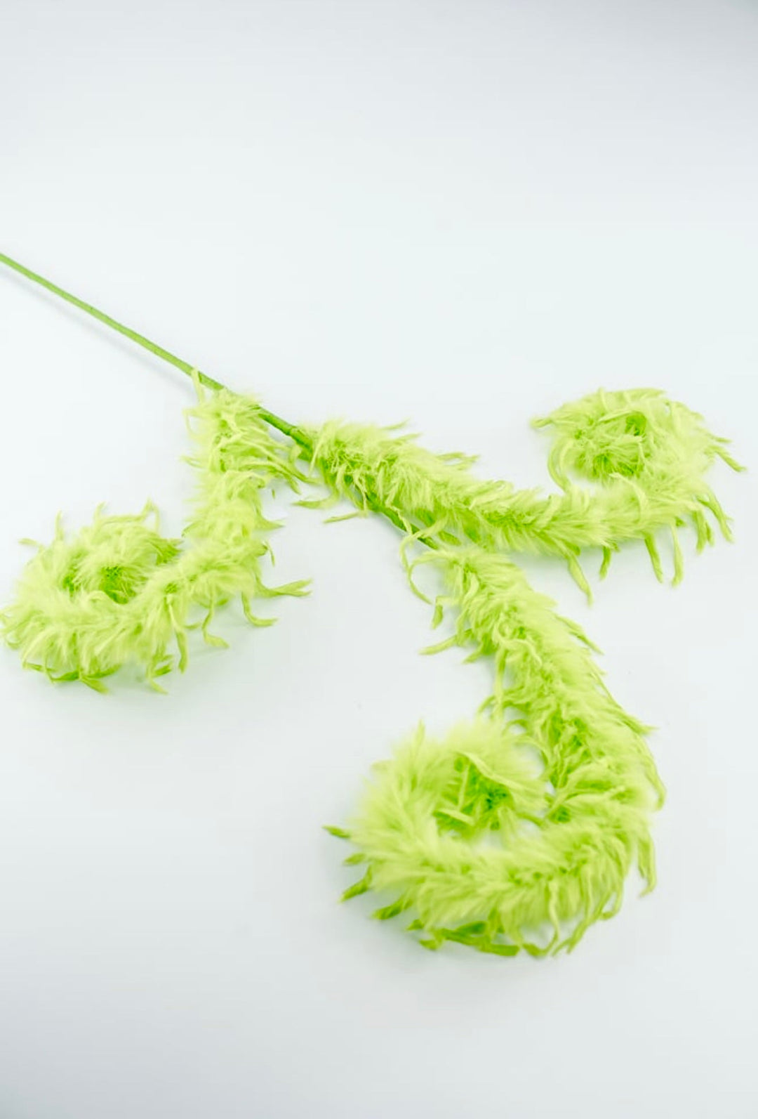 Green Furry Spiral Curly Spray - Greenery Market86427GN