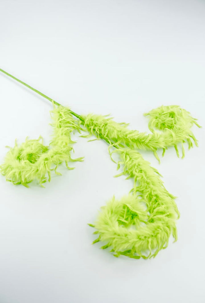 Green Furry Spiral Curly Spray - Greenery Market86427GN