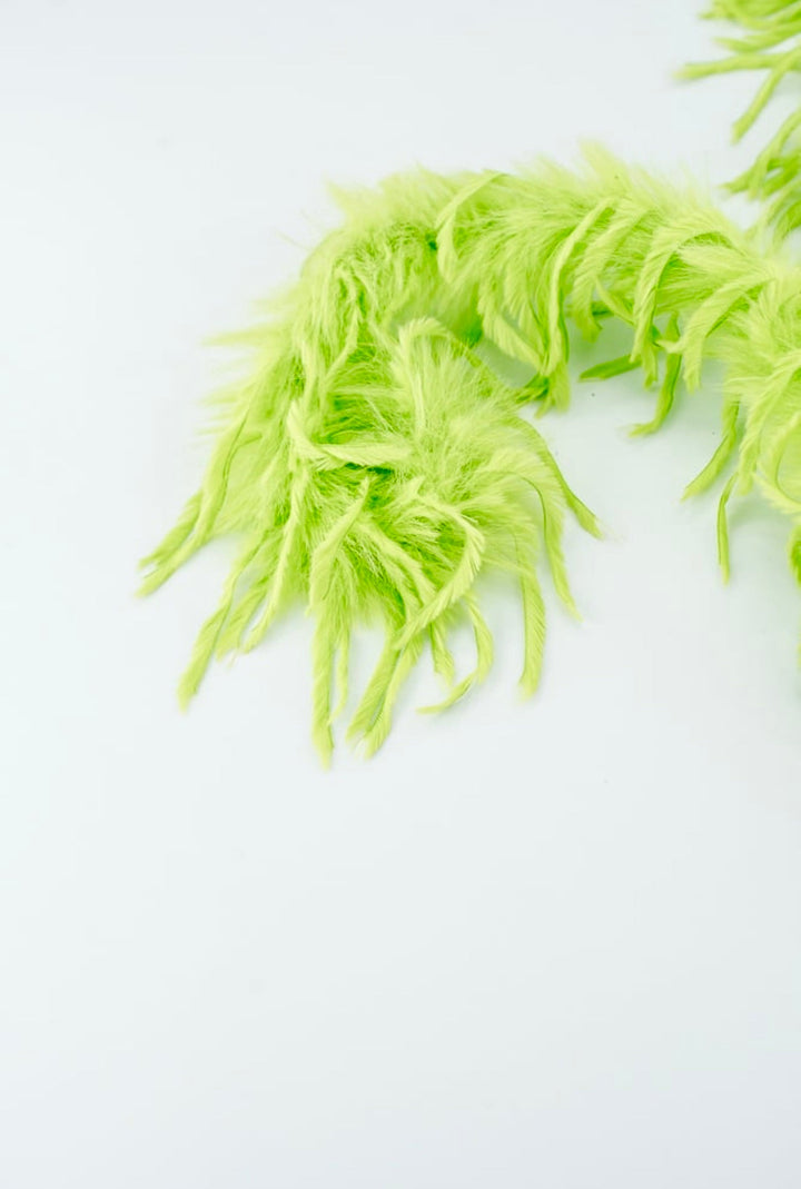 Green Furry Spiral Curly Spray - Greenery Market86427GN