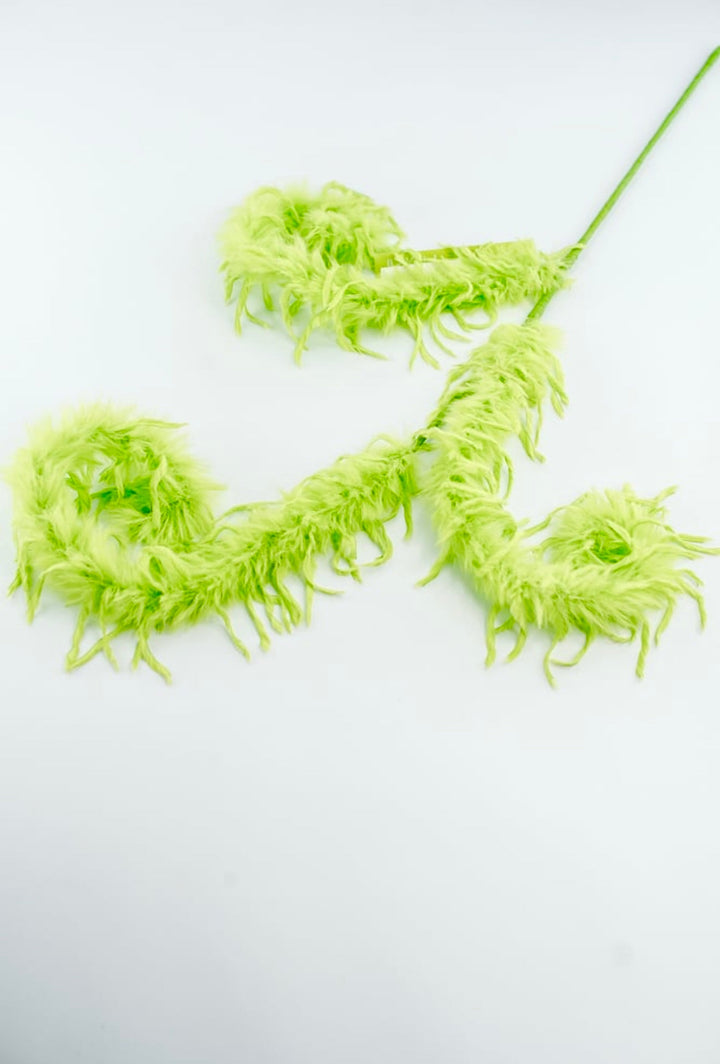 Green Furry Spiral Curly Spray - Greenery Market86427GN