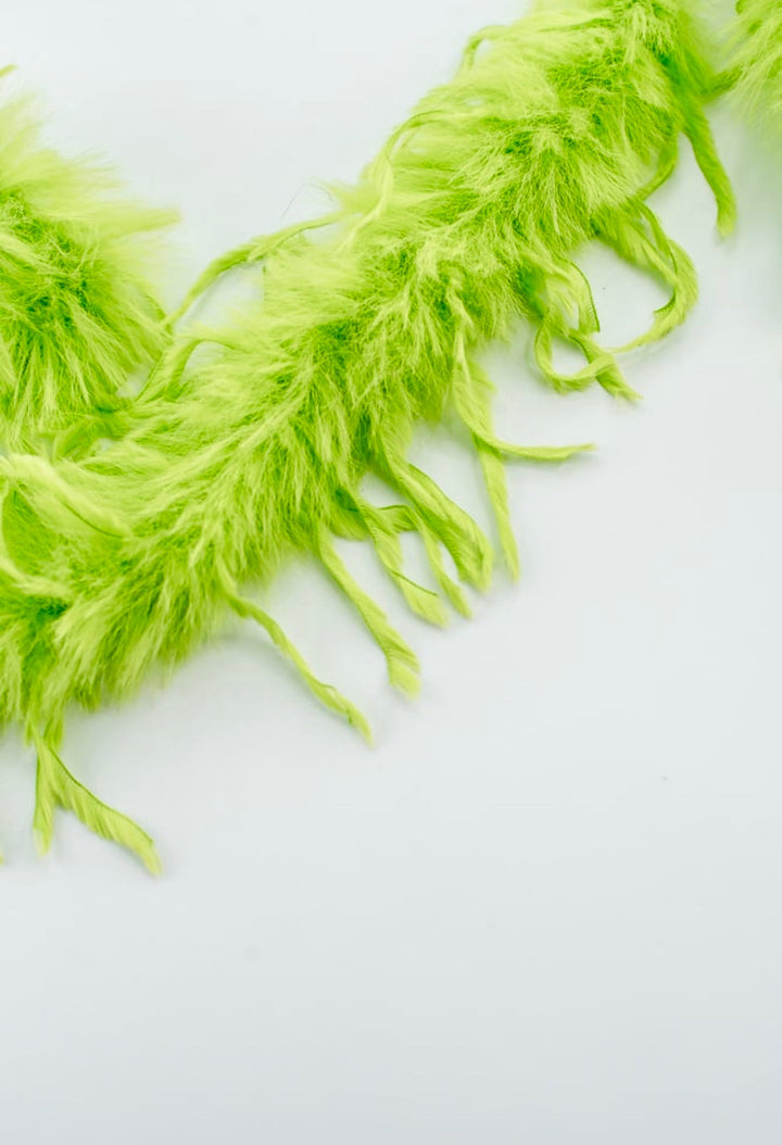 Green Furry Spiral Curly Spray - Greenery Market86427GN