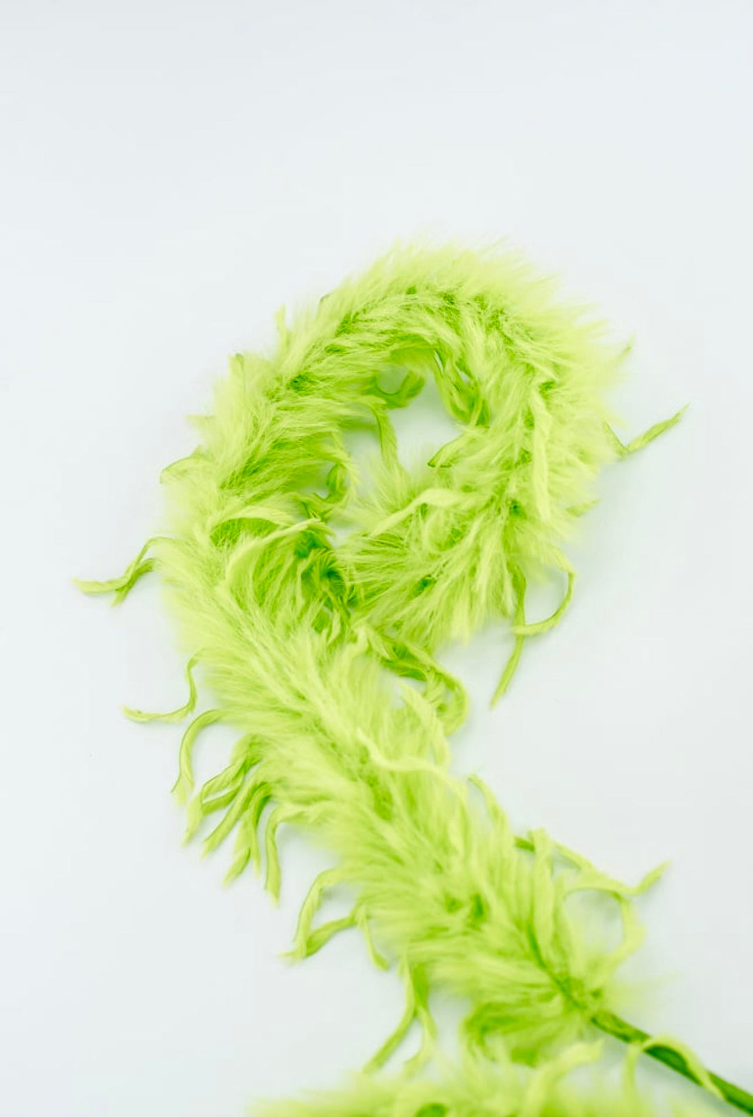 Green Furry Spiral Curly Spray - Greenery Market86427GN