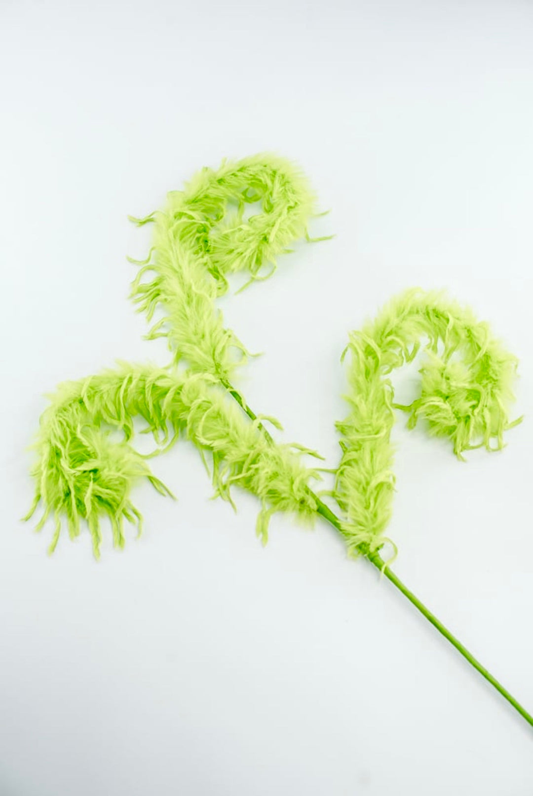 Green Furry Spiral Curly Spray - Greenery Market86427GN