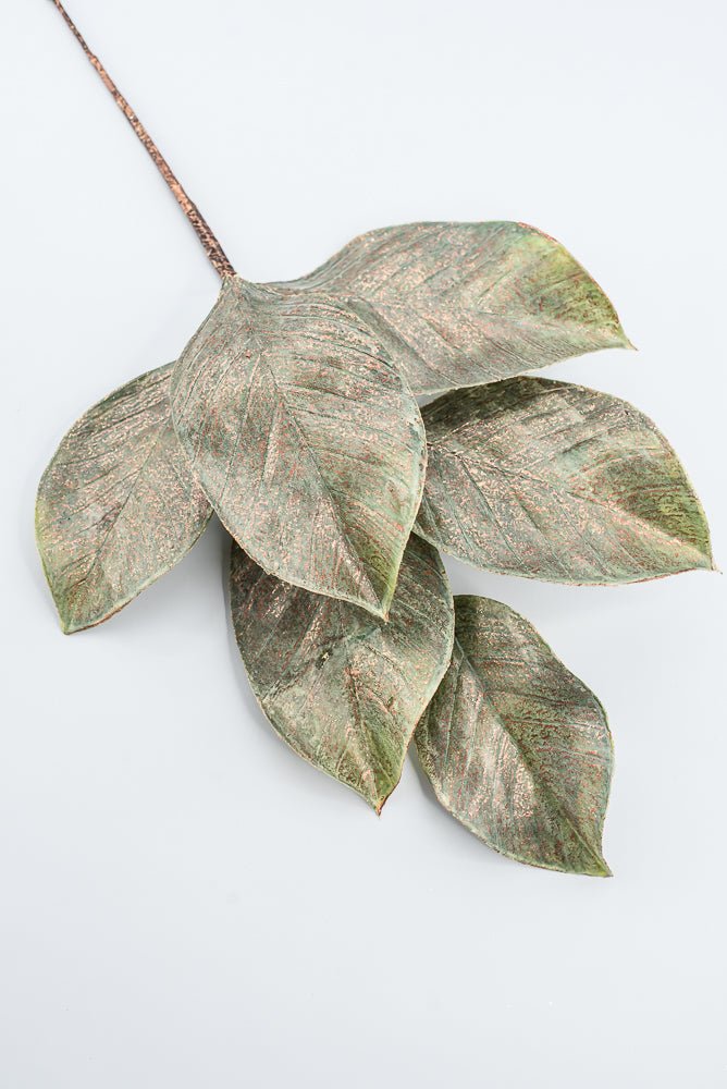 Green & Gold Magnolia Leaf Spray - 20" - Greenery MarketXAS204-GR/GO