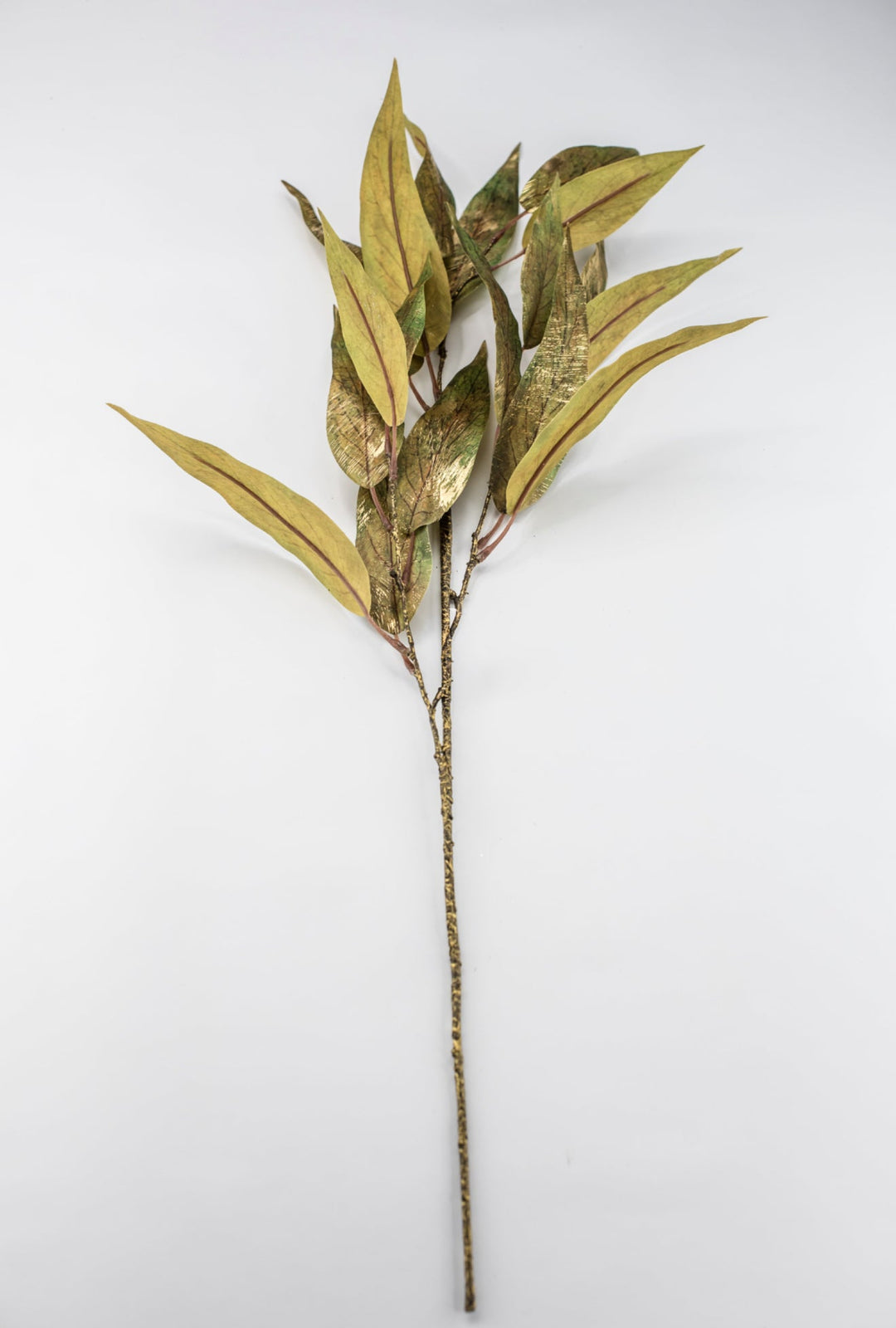 Green & Gold Metallic Eucalyptus Leaf Spray - 31" - Greenery MarketXDS320-GR/GO