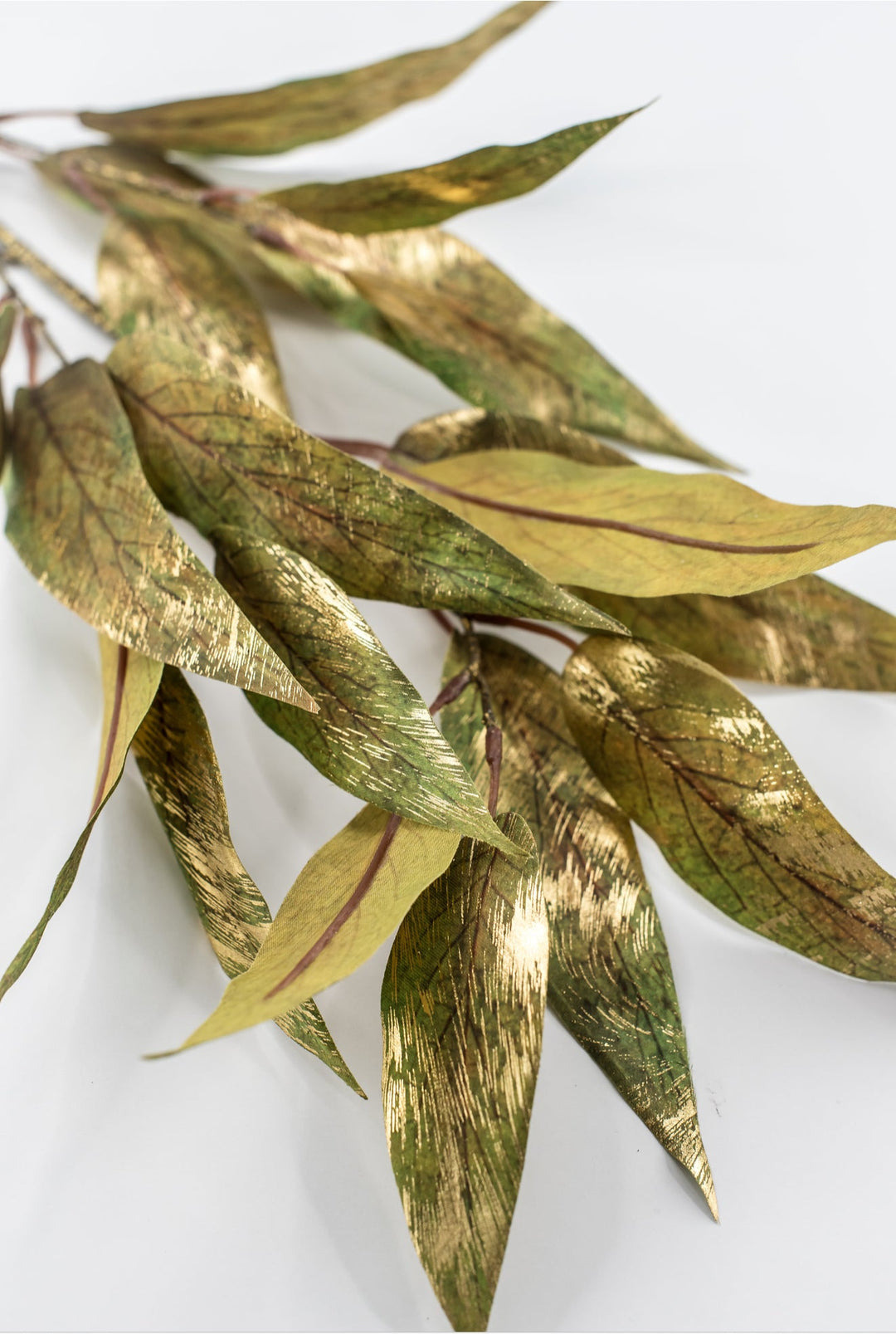 Green & Gold Metallic Eucalyptus Leaf Spray - 31" - Greenery MarketXDS320-GR/GO