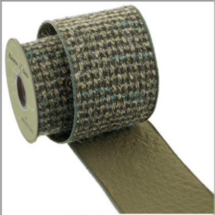 Green Knitted Wired Ribbon - 4" - Greenery MarketRW0068-GR