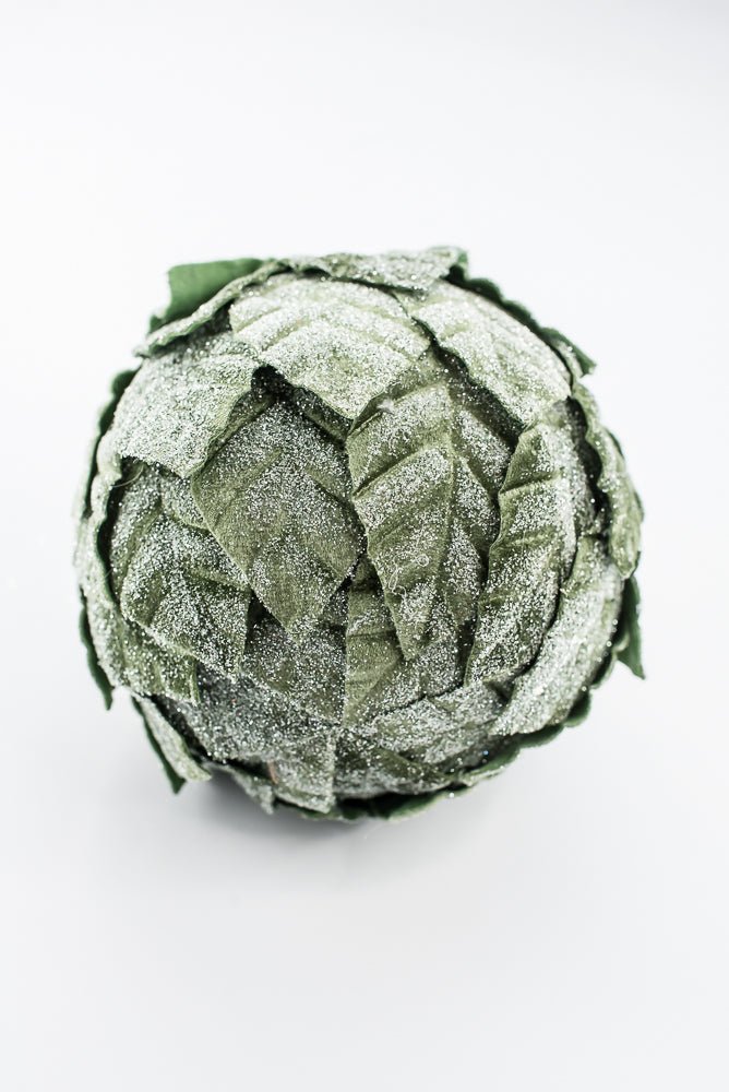Green Leaves Layer Ball Ornament - 4.5" - Greenery Market86952GN